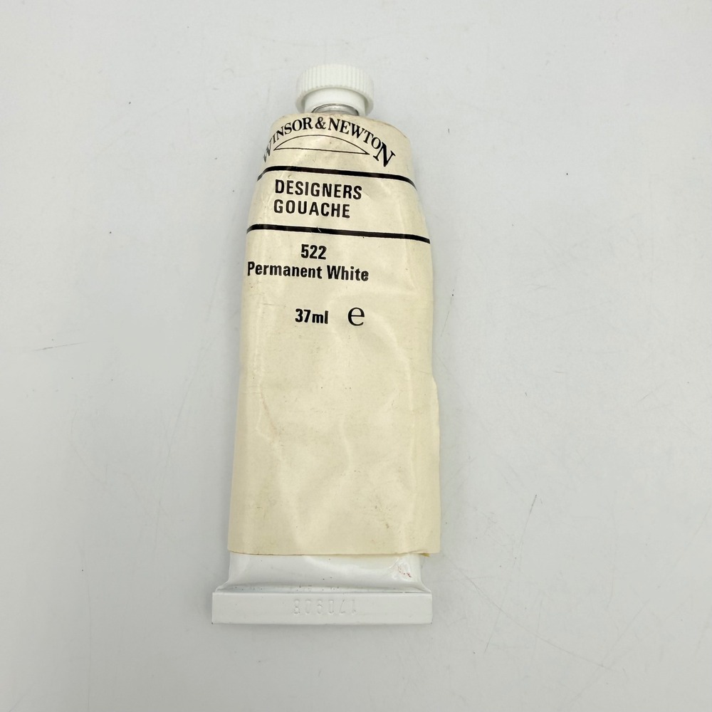 Winsor & Newton Designers Gouache Permanent White 522 Series 1 37ml Paint Tube